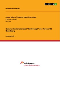 Kommunikationskonzept "Uni Bewegt" der Universität Heidelberg