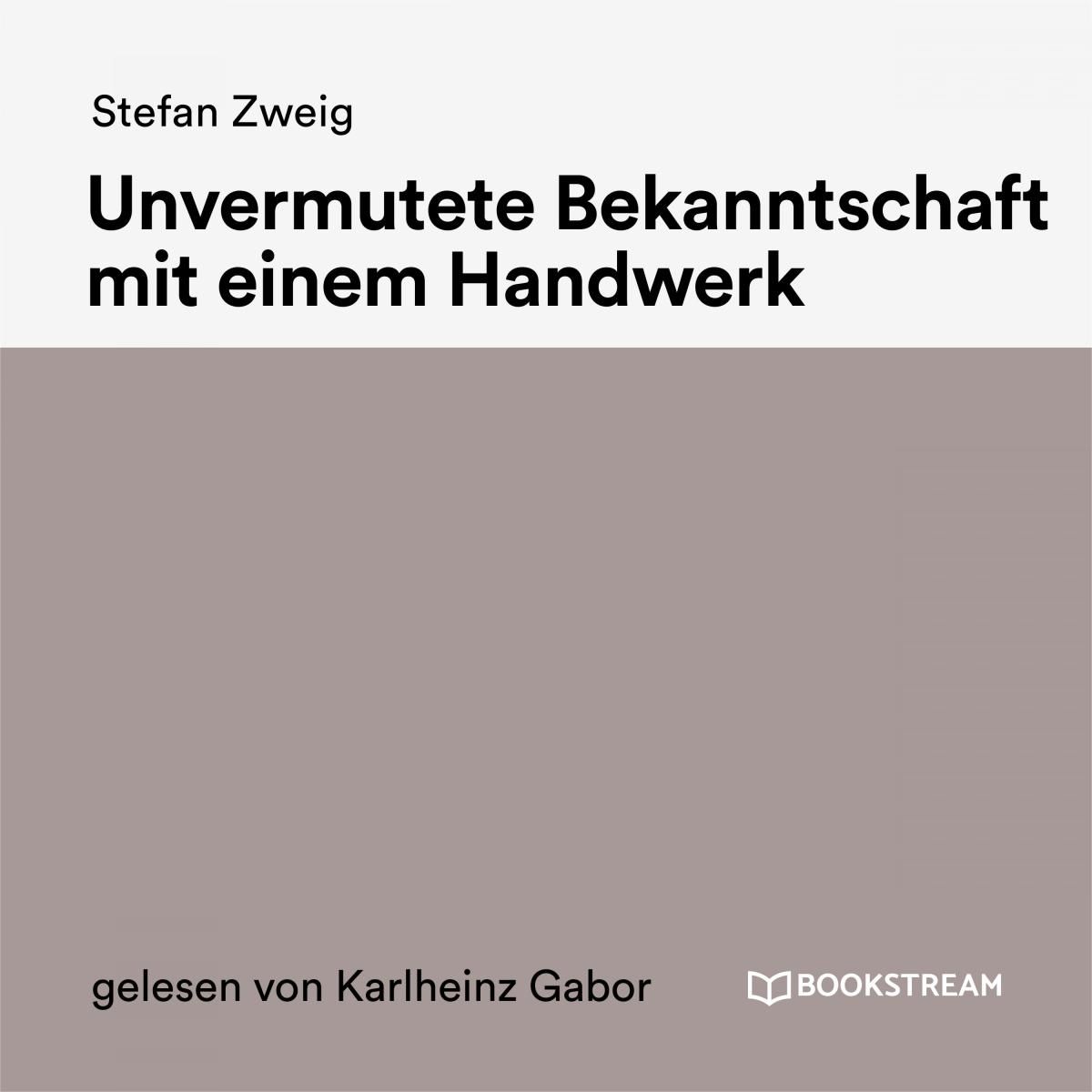 Unvermutete Bekanntschaft mit einem Handwerk
