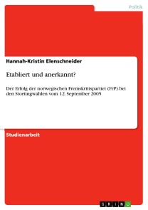 Etabliert und anerkannt?