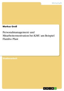 Personalmanagement und Mitarbeitermotivation bei KMU am Beispiel Flambo Plast