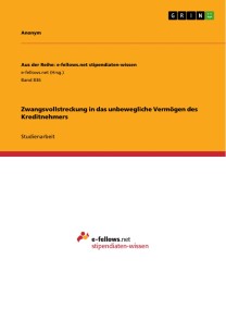 Zwangsvollstreckung in das unbewegliche Vermögen des Kreditnehmers