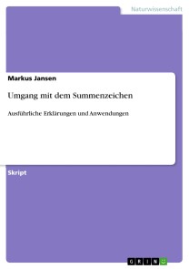 Umgang mit dem Summenzeichen